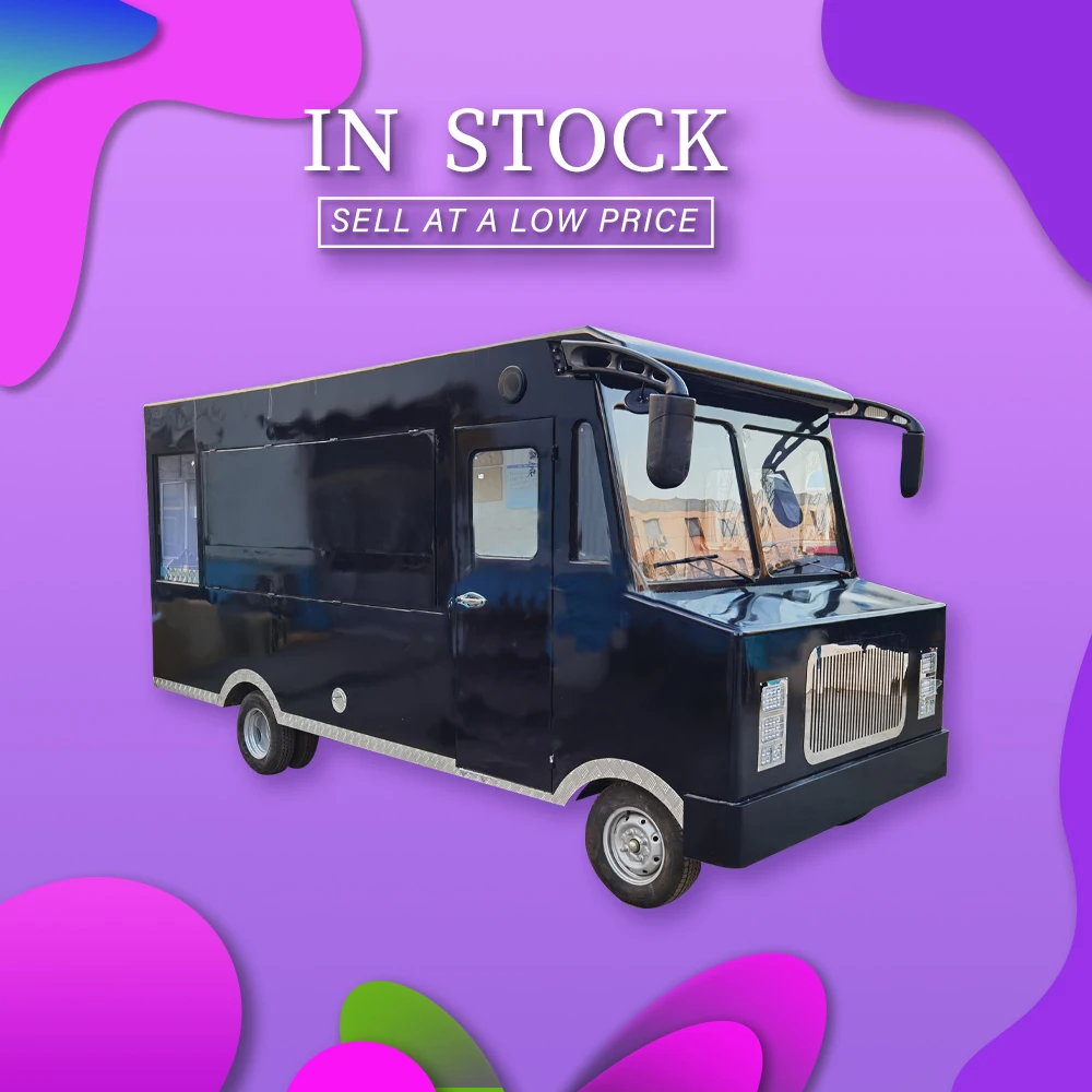 IN STOCK Vintage Ice Cream Trucks Catering Trailer Food Truck Electric  Mobile Food Truck Trailer Hot Dog Cart Portable Van