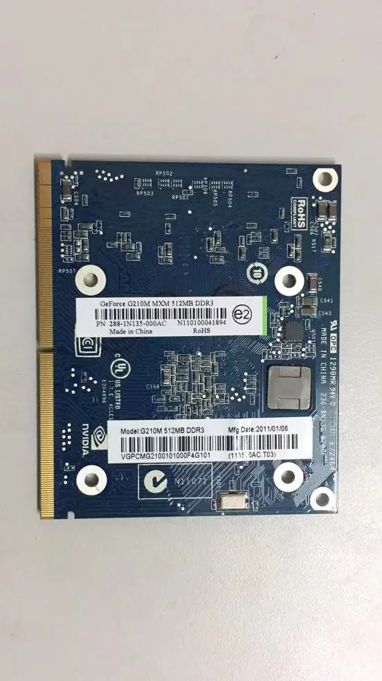 Imagem -03 - Placa de Vídeo Portátil Original para Lenovo Gráficos Todos os Testes Funcionais São Perfeitos 512m B500 B505 B50r1 G210m N10m-gs-a2