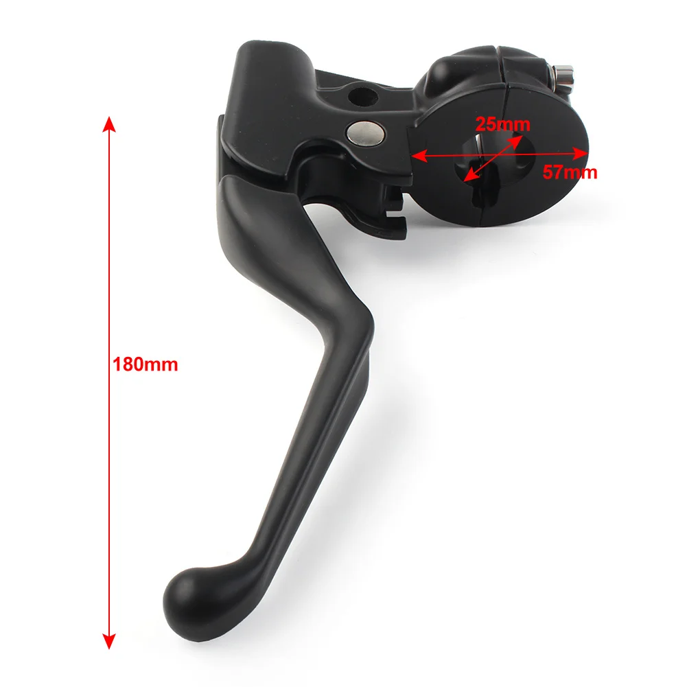 Aluminum Motorcycle Clutch Lever W/ Mount Bracket Black For Harley Davidson Dyna Sportster XL883 XL1200 X48 2008-2013