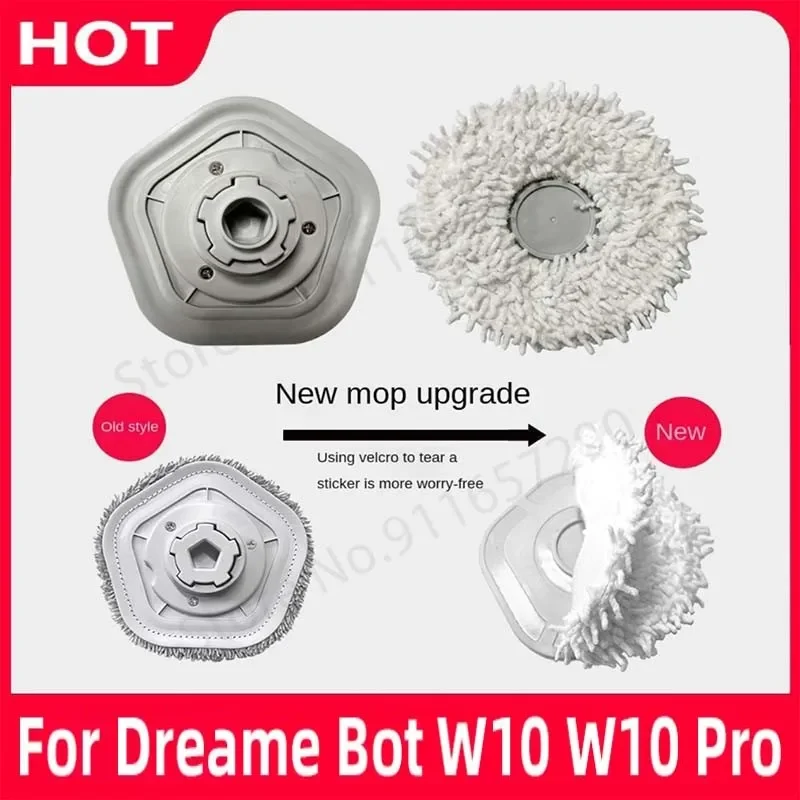 

Новые сменные аксессуары для робота-пылесоса Dreame Bot W10 / W10 Pro: салфетки для швабры, держатели для швабры, запасные части.