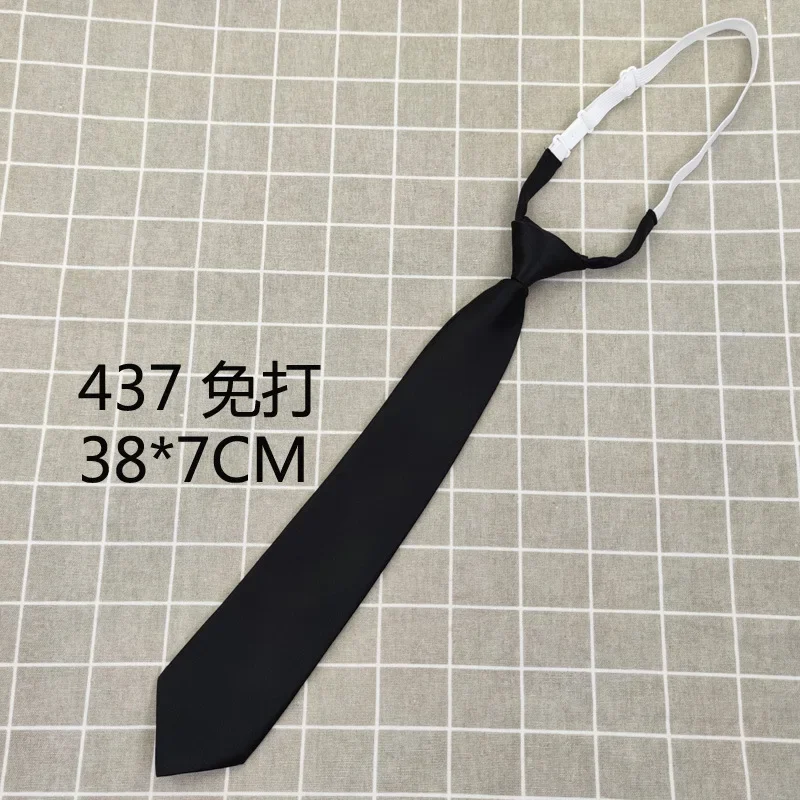 Pajarita con nudo de cinta de serie de Color negro para niñas y estudiantes, gargantilla de corbata para uniformes japoneses JK, corbatas de estilo Preppy