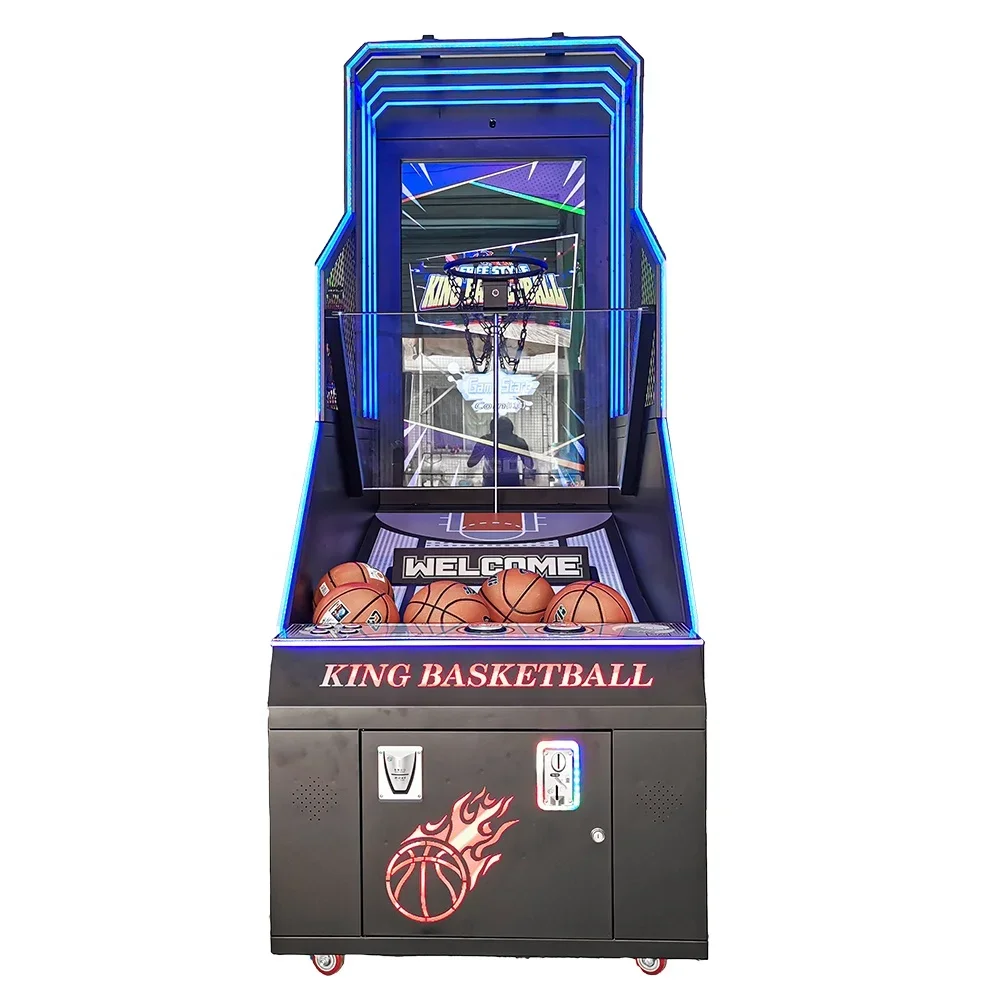 Riteng Coin Operated Arcade 1/2 Player Luxury Indoor Shooting Amusement crazy dunkers arcade Street Basketball Games Machine