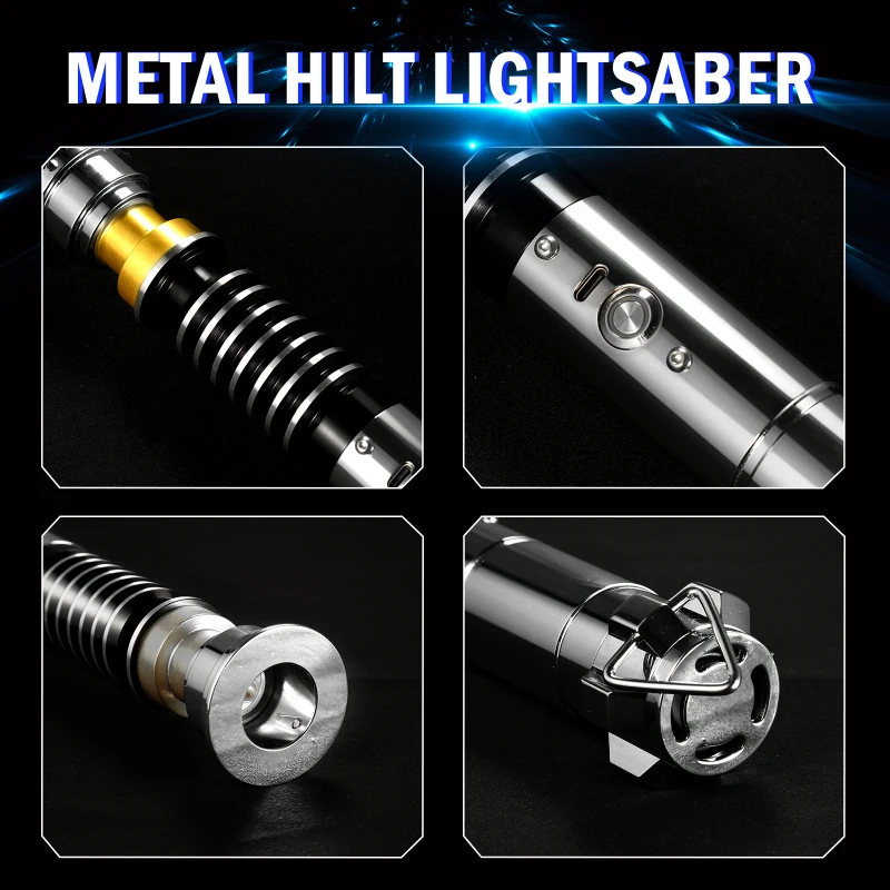WANARICO Lightsaber Luke Skywalker RGB Smooth Swing Infinite cambia colore 17 set Soundfonts Force FOC Laser Sword Cosplay Toy