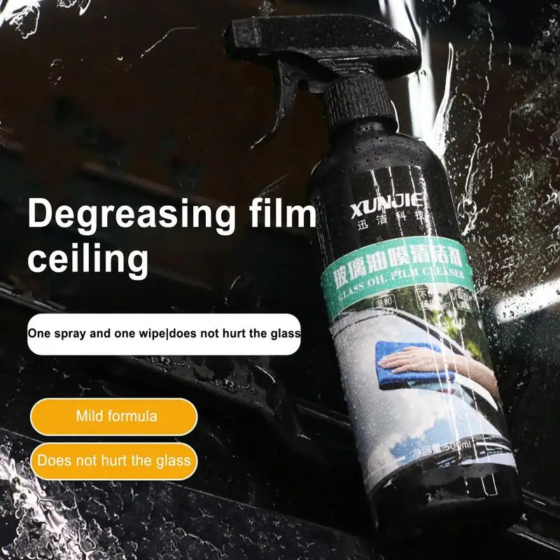 Car Oil Film Remover 500ML Outdoor Window Cleaner Gentle Cleaner For Water Spots Bird Droppings Coatings