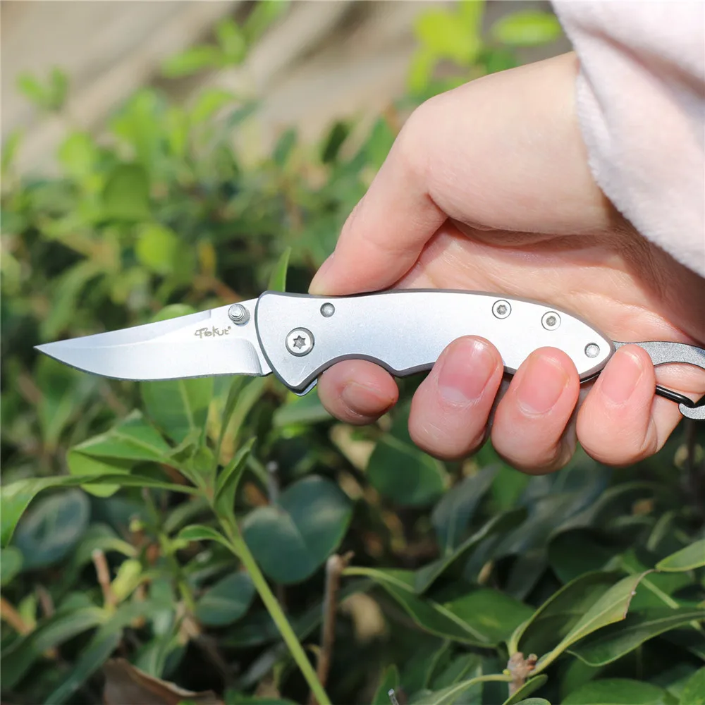 

Tekut LK4106 Buddy Folding Pocket Knife Portable Keychain EDC Tools Mini Outdoor Camping Knives