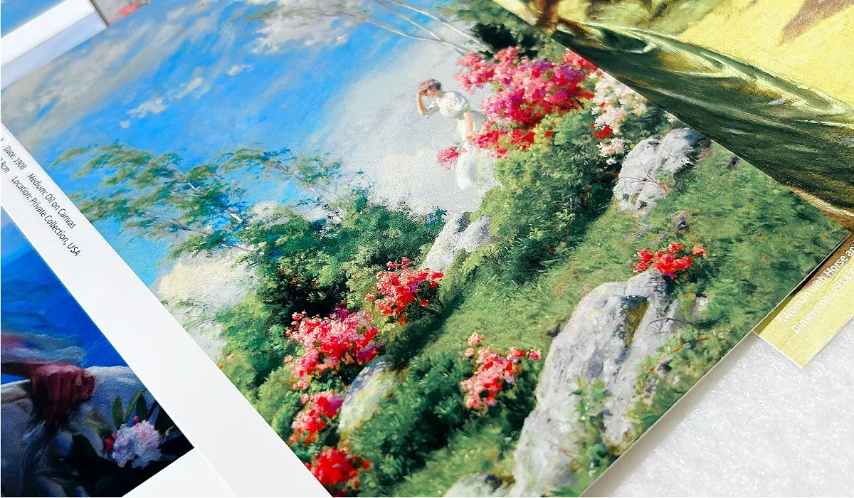 30 Pcs/Set Charles Courtney Curran Panting Postcard Beautiful Greeting Card Message*Wish Gift For DIY Scrapbooking Decoration