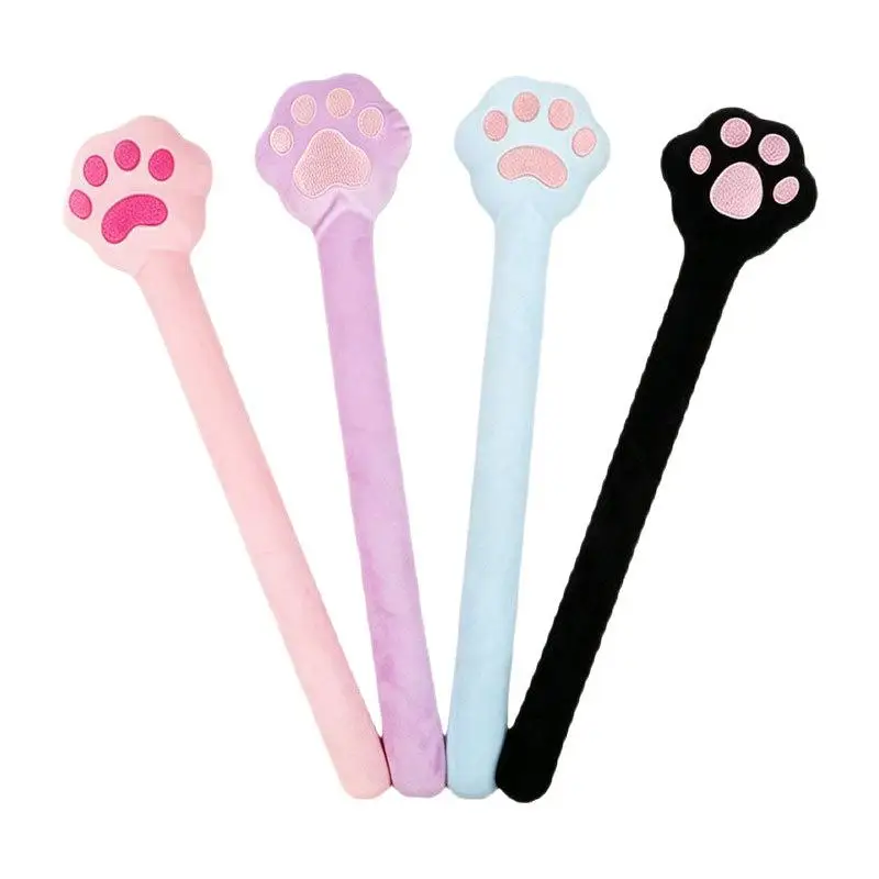 1Pcs Cute Cat Claw Massage Hammer Long Handle Elastic Massager for Neck Shoulder Back Leg Relaxation