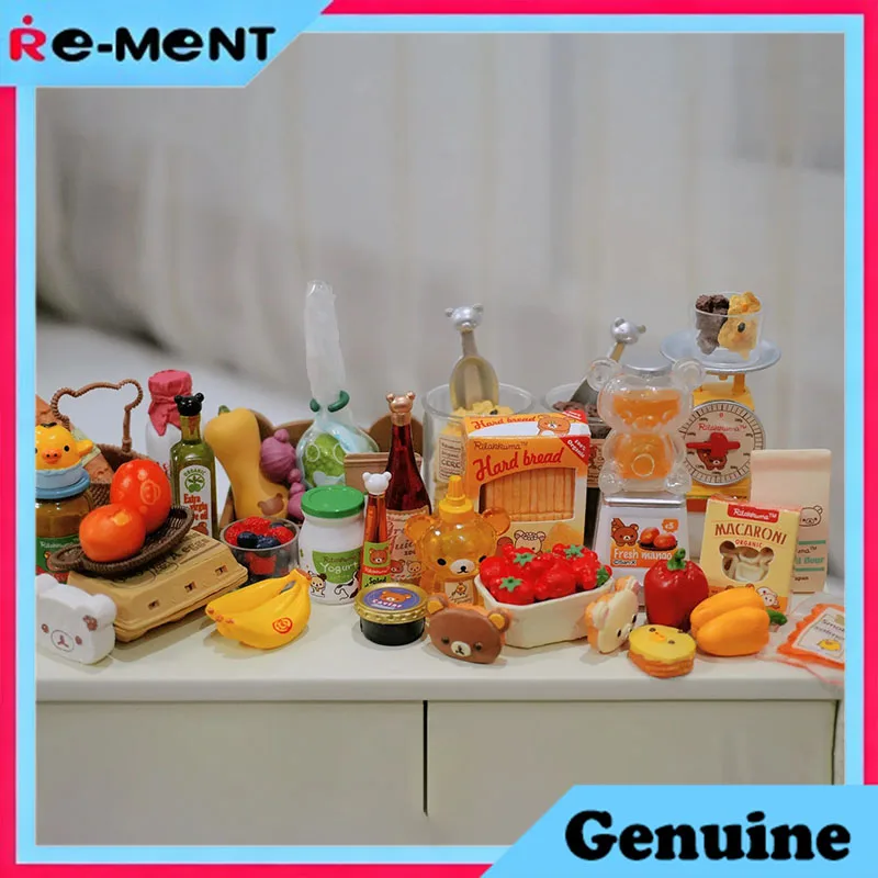 

Коллекция мини-фигурок Rement Rilakkuma Natural Market: Сюрприз-бокс с разноцветными овощами, свежим соком, закусками, пастой, салатами, тортами