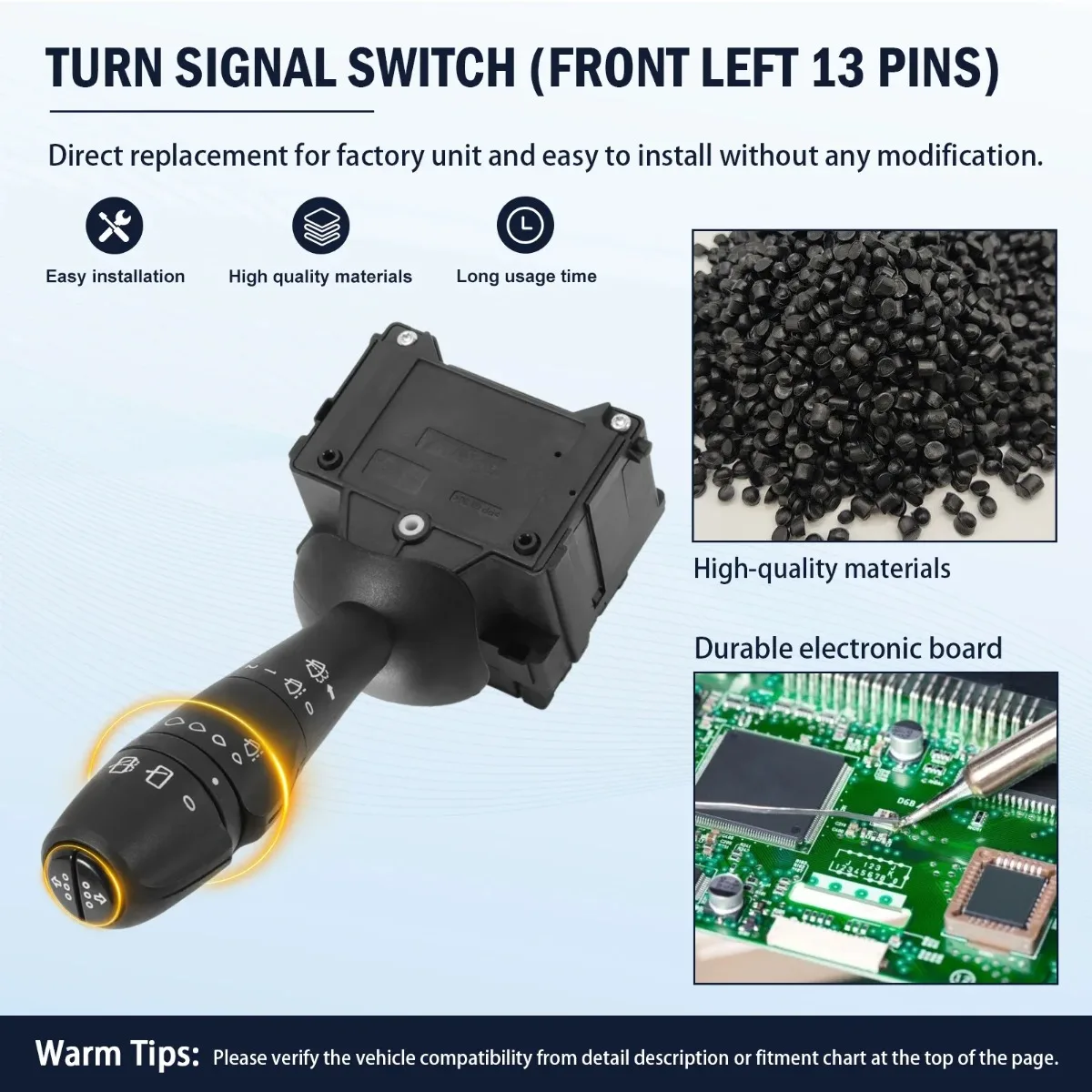 Wiper Switch Lever 8201168013 Steering Column Switch for Renault Captur Clio IV Trafic III 12  Wiper Switch for Clio 4
