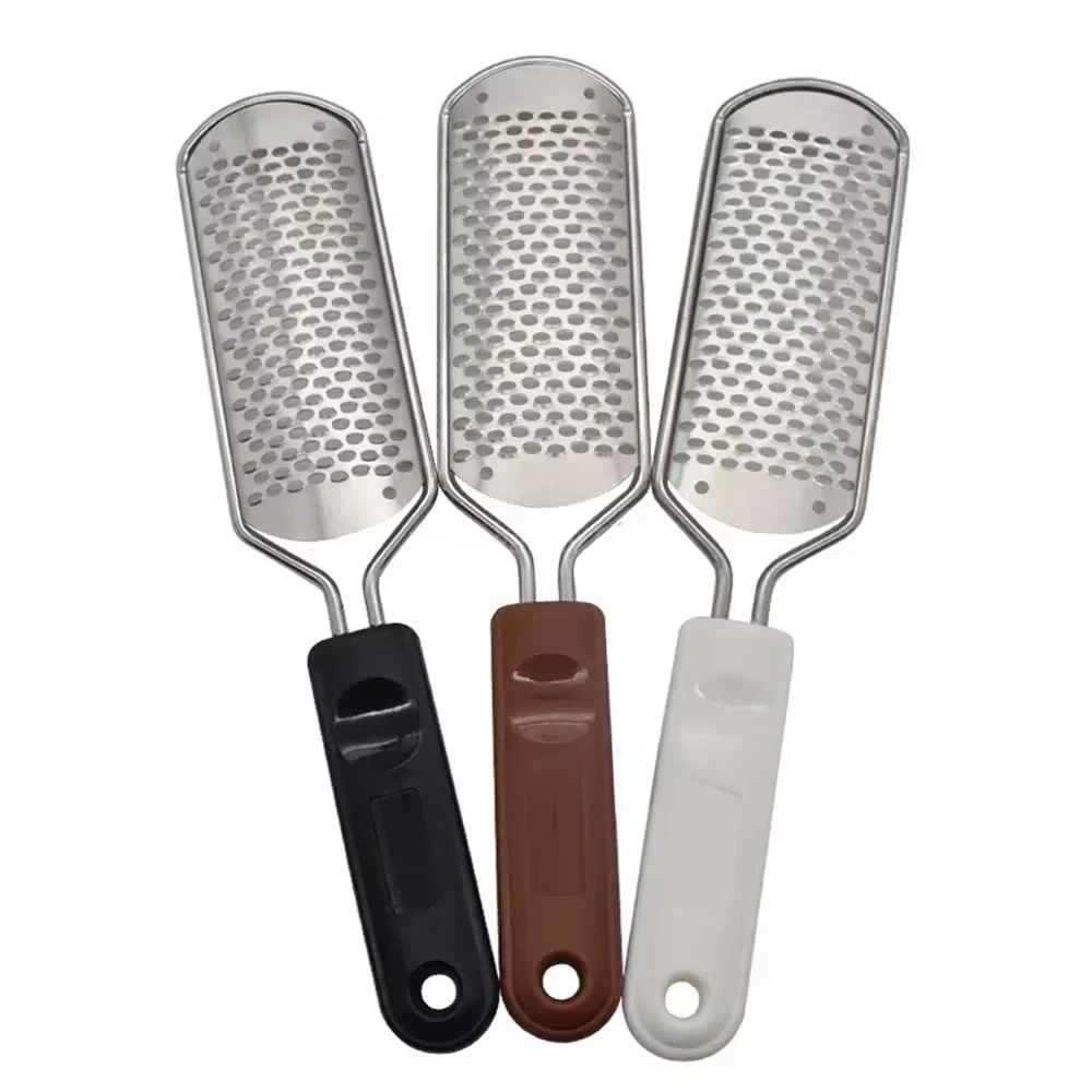 Stainless Steel Brush Scrubber Heel Callus Dead Skin Remover Exfoliating Professional Feet Care Tool Foot Rasp File Pedicure 네일