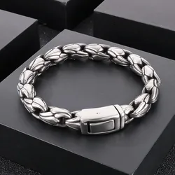 Kalen 10MM Stainless Steel Claws Link Thick Bracelet for Men Punk Personalized Accessories Heavy Bracelet Polished Trend Jewelry