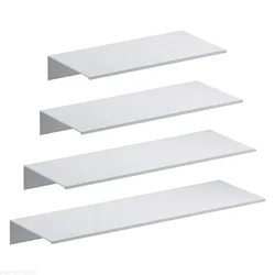Shower Storage Rack Space Aluminum White Shelves Wall Shelf Hanging Board Ledge Bathroom Accessories Organizer Kitchen Holder