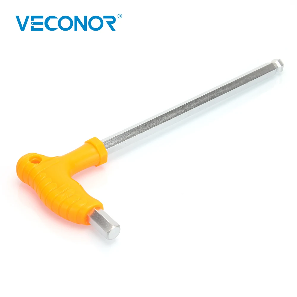 T Handle Ball End Allen Hex Key Wrench Spanner Hand Tool 2.5~8mm 2.5 3 4 5 6 8 mm Ball Inner Hexagon Wrench