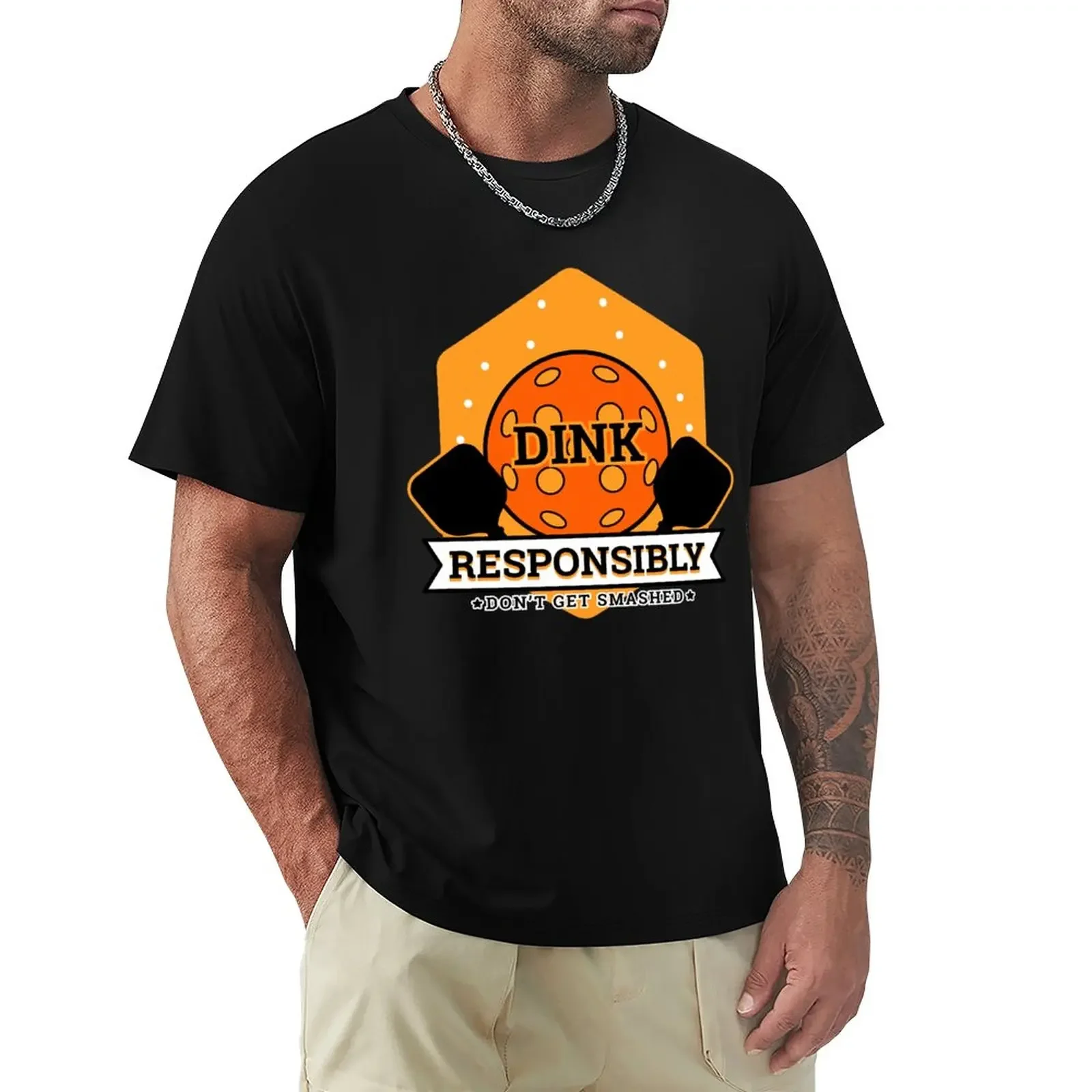 Dink Responsibly | Pickleball Gifts | clothing Dad Grandpa Sayings Gifts for Men Gifts for Women Mom T-Shirt