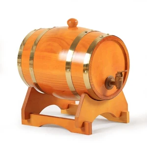 Vintage Oak Beer Brewing Equipment, Wooden Barrel, Mini Barrel, Home Brew, Beer, Tap Dispenser, Rum Pot, Whiskey Wine, 1.5 L, 3 L, 5L 6 MAIN SALES CHAPEIRA - №2