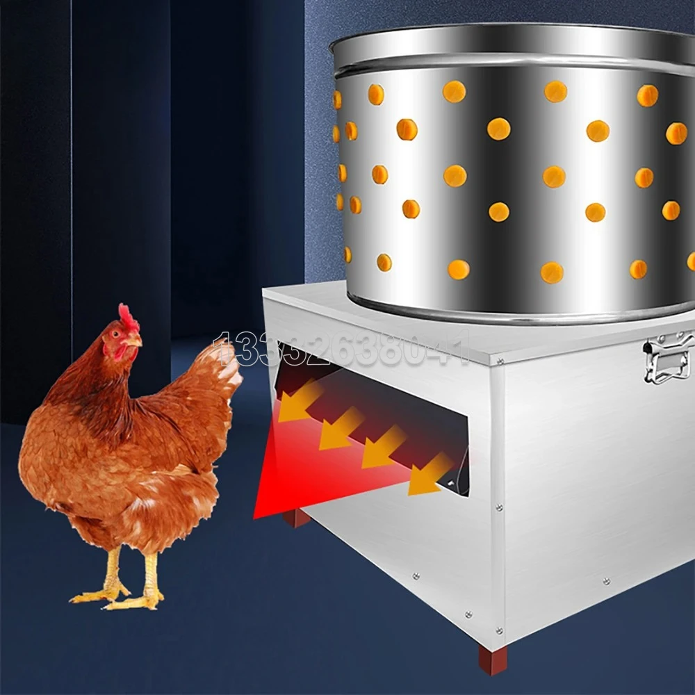 Farm Poultry Plucker Plucking Machine 50/60  Automatic Chicken Duck Goose Feather Removal Equipment for Small Slaughterhouse Use