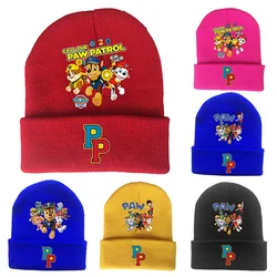 Paw Patrol Knitted Hats Hip Hop Boys & Girls Cold Cap Warm Hat Knitted Wool Cute Cartoon Fluorescent Headdress Birthday Gifts