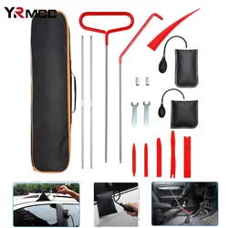 Car Door Window Opening Kit Hand Tools Wedge Air Pump Locksmith Kit Car Emergency Open Tools Unlock Long Reach Grabber Tool Set