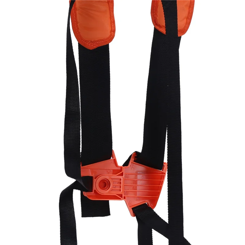

3X Double Shoulder Strap Grass Trimmer Brush Cutter Harness Belt Garden Power Pruner Yellow-A73I
