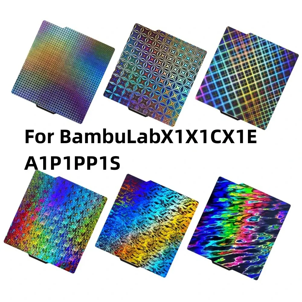 

For Bambulab Build Plate 257x257mm PEI Textured PEI PEO H1H Bambulab A1 Bambulab P1s X1c Plate Double Side Spring Steel Sheet
