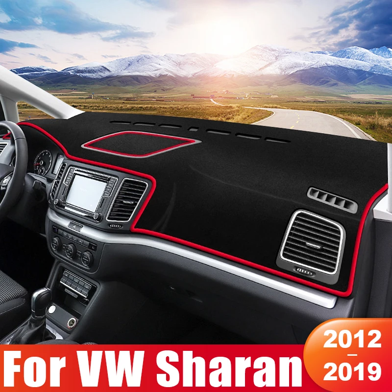 

For Volkswagen VW Sharan 7N 2012 2013 2014 2015 2016 2017 2018 2019 Car Dashboard Sun Shade Cover Mat Non-slip Pad Accessories