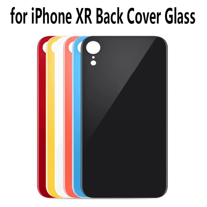 

Big Hole Back Screen Glass Replacement Parts For iPhone XR Back Cover Glass with Back Adhesive Glue For Model A1984 A2105 A2106