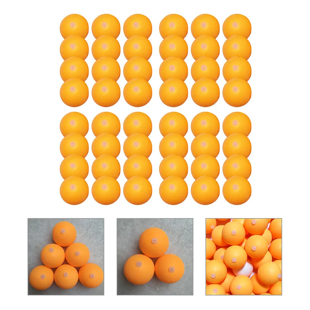 

60Pcs Ping Pong Balls Perforated Elastic Soft Shaft Plastic Table Tennis Training Balls Practice Machine Exercise Ball Bulk