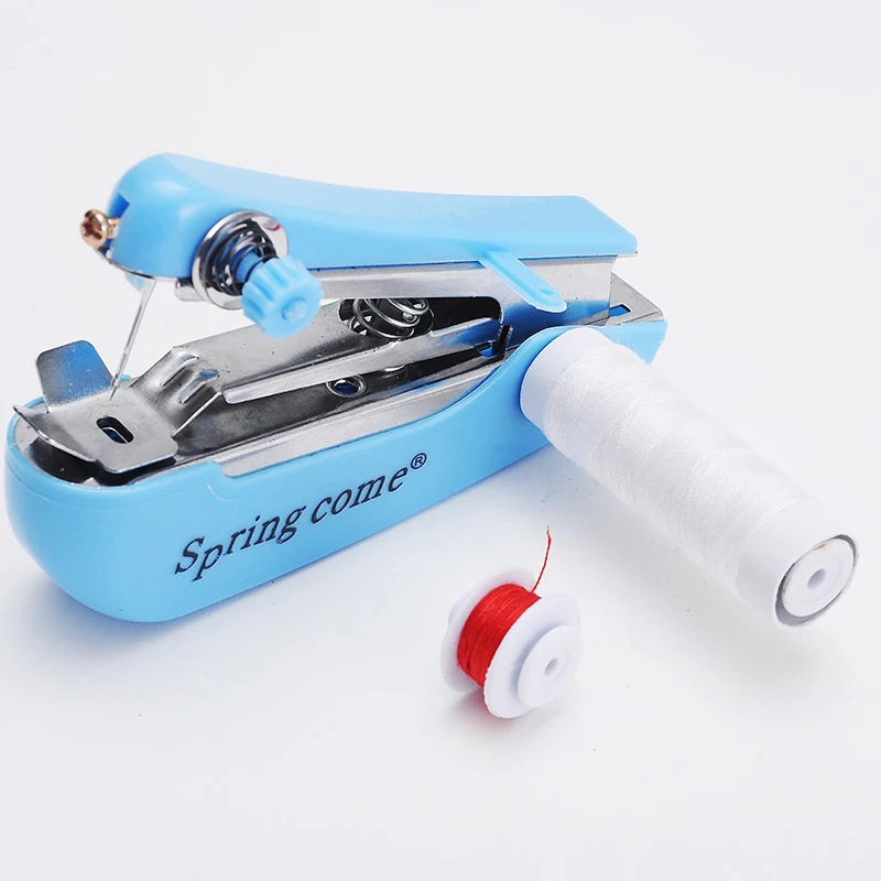 Random Color Mini Sewing Machines Needlework Cordless Hand-Held Clothes Useful Portable Sewing Machines Handwork Tools Accessori