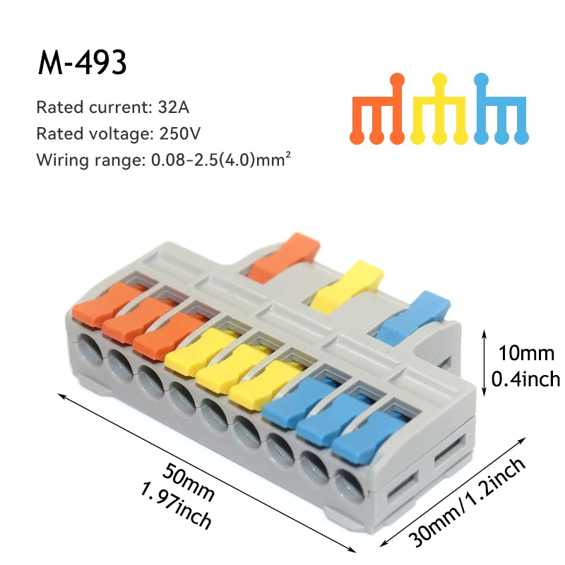 5/10 stuks snelle draadconnector, universele compacte bedrading splitsconnector, elektrische push-in verlichting klemmenblokconnector