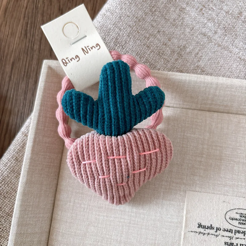 Nette einzigartige Cartoon Scrunchies Kinder Mädchen Kinder elastische Haarbänder Zubehör Krawatte Haarring Seil Kopfschmuck Kopfbedeckung Ornament – Detail 7