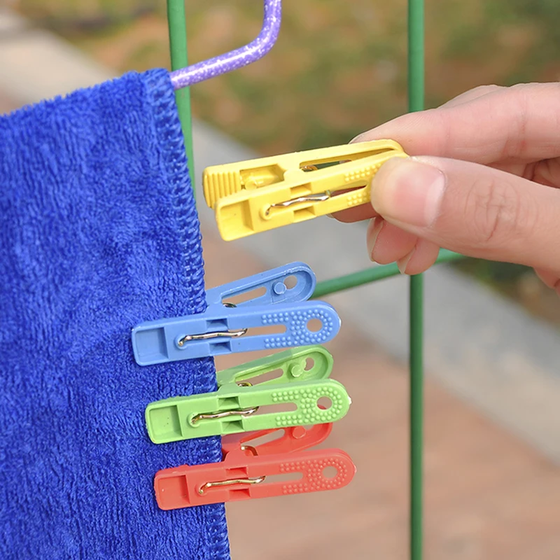 20Pcs/set Plastic Clothespins Laundry Hanging Pins Clips Household Clothespins Socks Underwear Drying Rack Holder