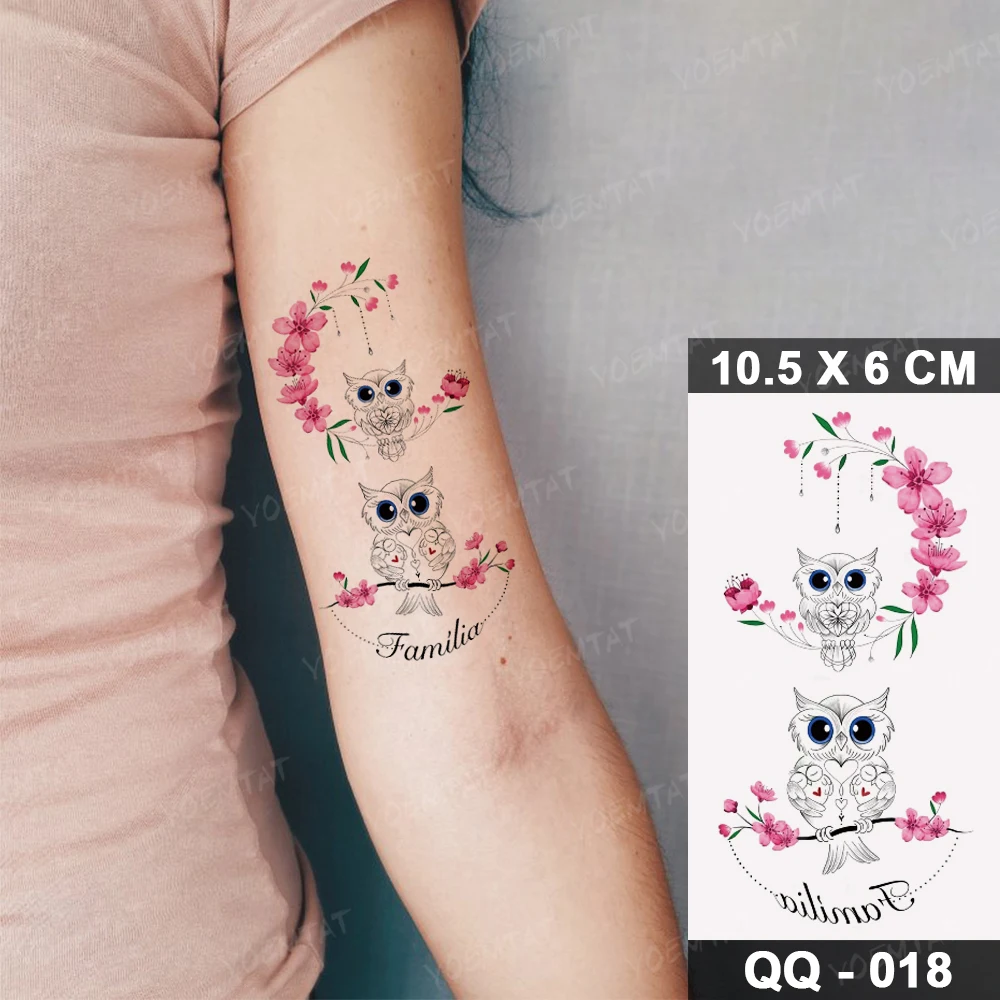 Water Transfer Temporary Tattoo Sticker Swallow Bird 3D Realistic Cute Animal Tatoo Women Men Child Kid Arm Body Art Fake Tatto