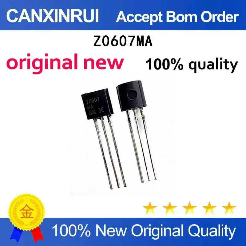 (5-100 PCS) Brand new original Z0607MA Z0607 0.8A600V TO-92 package bidirectional thyristor chip IC
