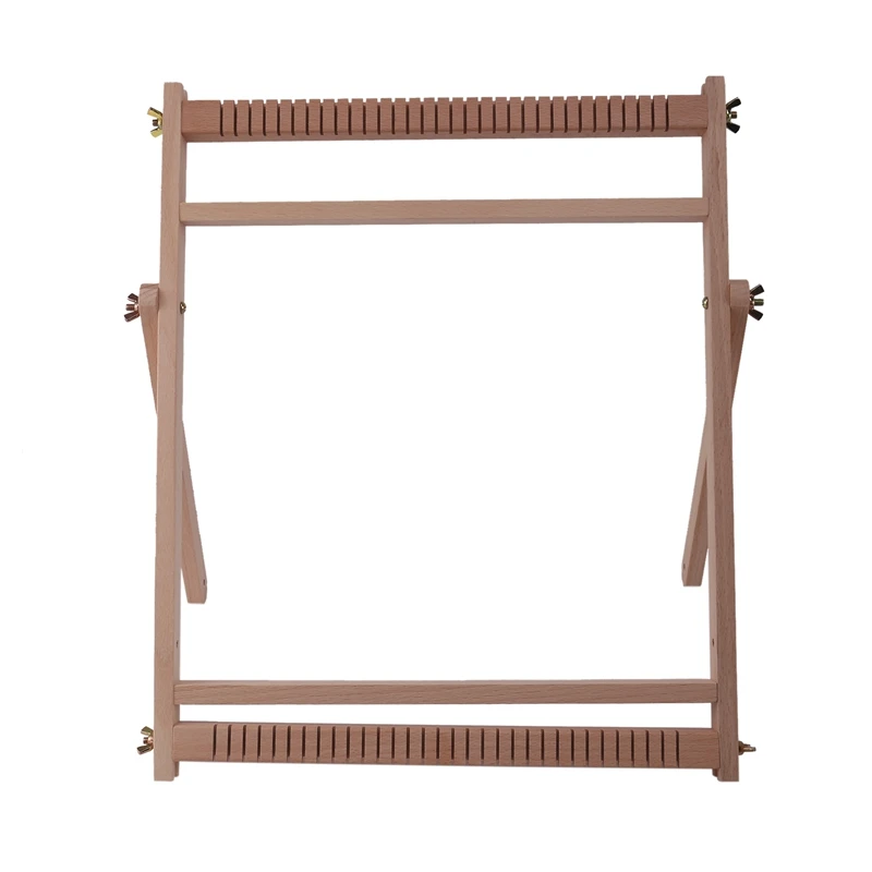 Wooden Weaving Loom With Stand, Multi-Craft Weaving Looms Kit,Weaving Loom Frame Beech Tapestry Loom Creative DIY