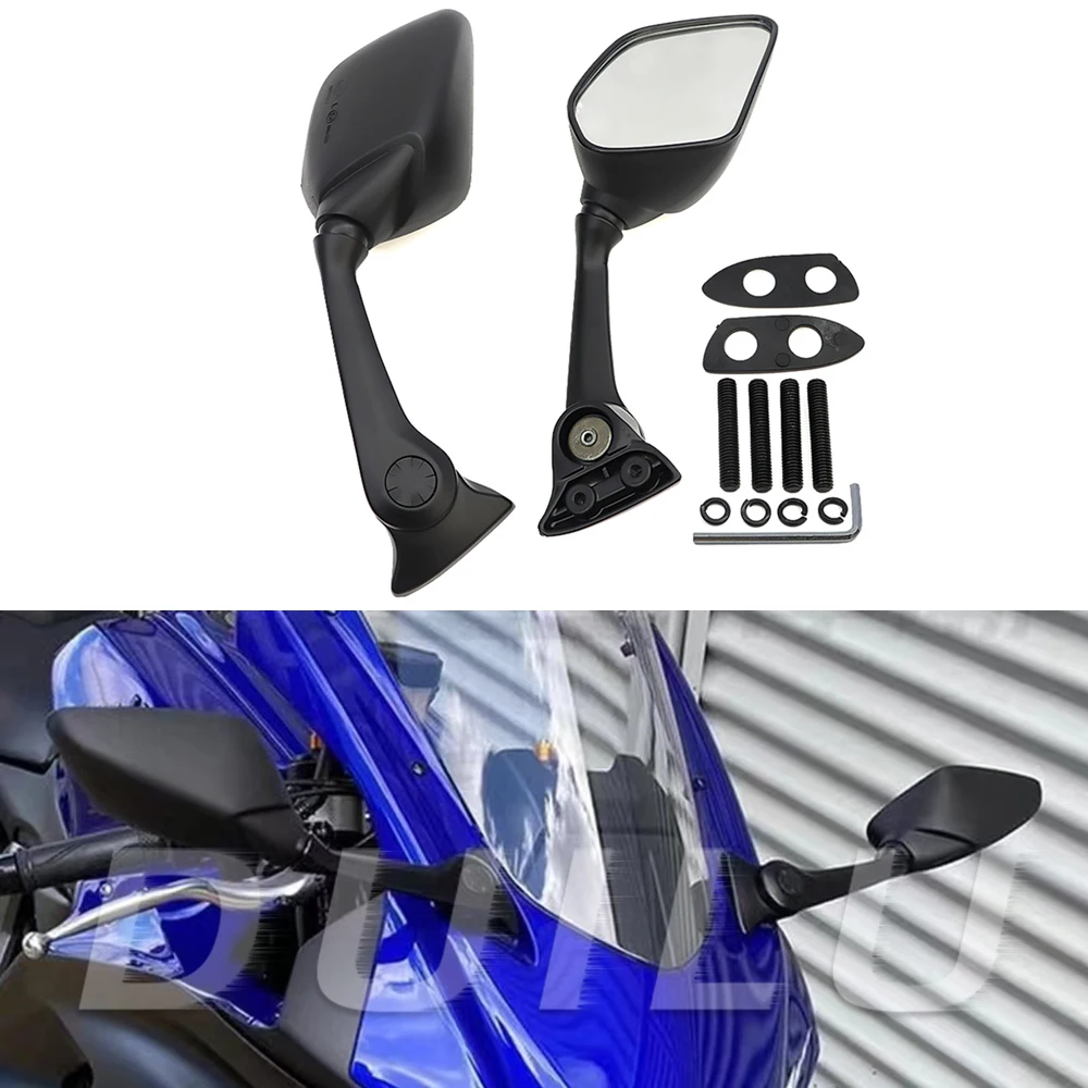 E9 MARK Motorcycle Rearview Rear View Mirror For Yamaha YZF R7 2022-2024 Motorcycle Left Right Rear View Mirror Inverted
