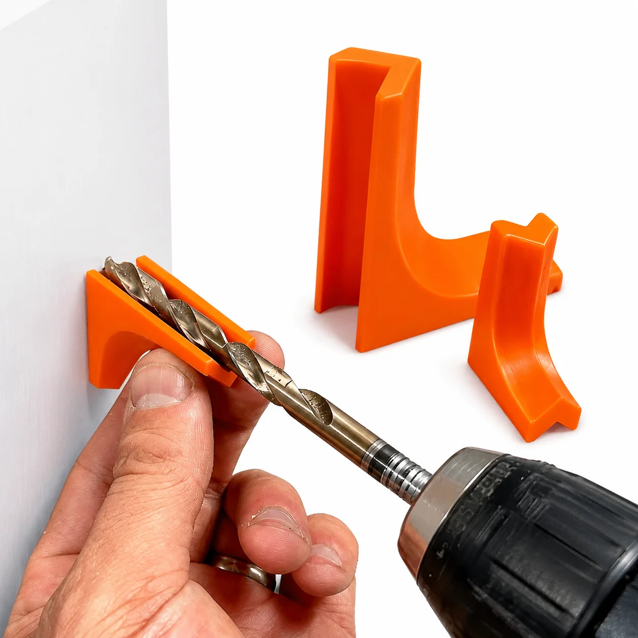 3-Pack Hole Drilling Guide Rails with V-Groove Fit Design | Square Positioning Tool More Durable Than Round Rails