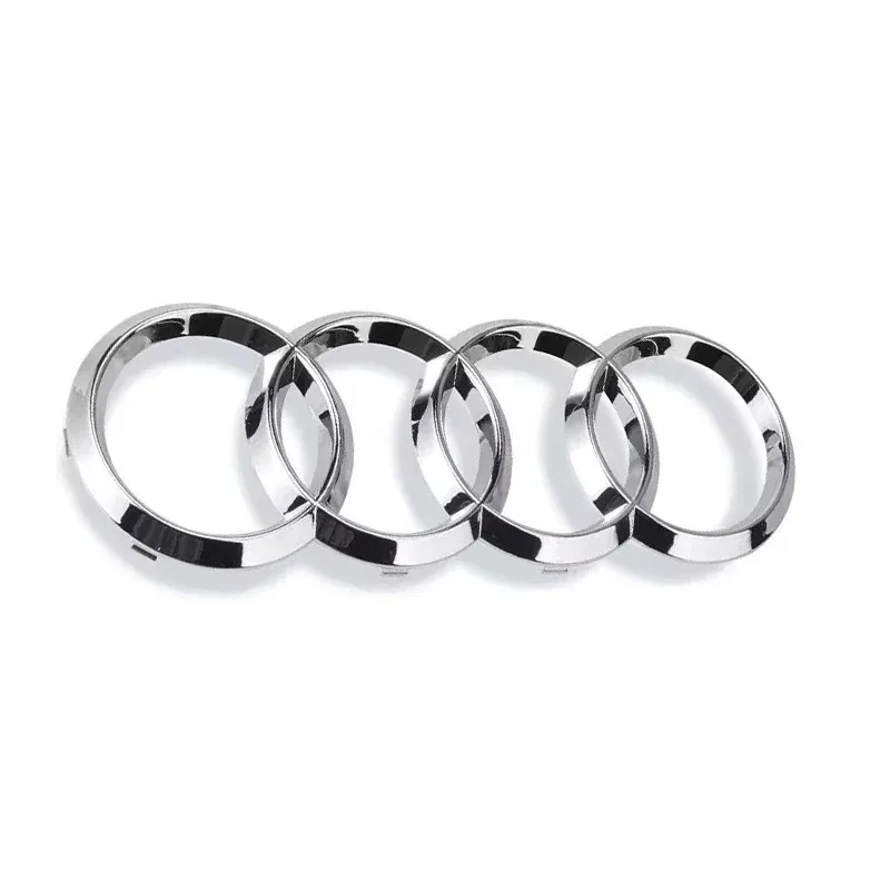 For Audi A3 A4 B8 8P A6 C7 A5 Q5 B7 B6 B9 SLINE QUTTRO RS Q3 Q7 S3 S4 S5 S6 4 Rings ABS Car Front Hood Emblem Bonnet Rear Logo view 5