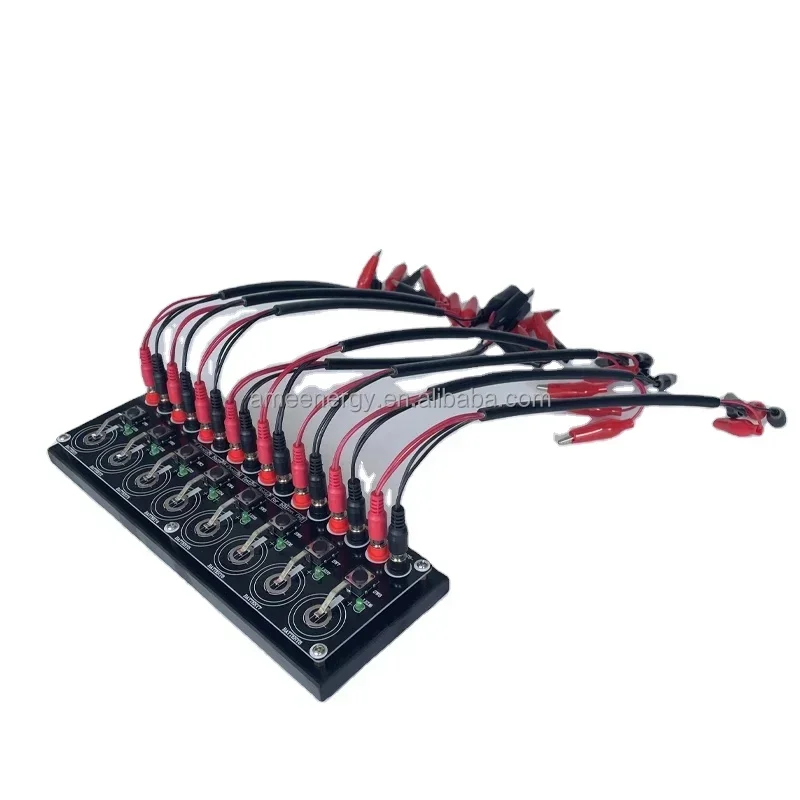 8 Channels Lithium Coin Cell Testing Board with Cable and Optional Connector