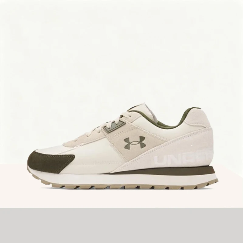 Under Armour Essential Runner Men's Light Gray Low-Top Runners – Retro Stylish Comfortable Versatile Design 3028408-289