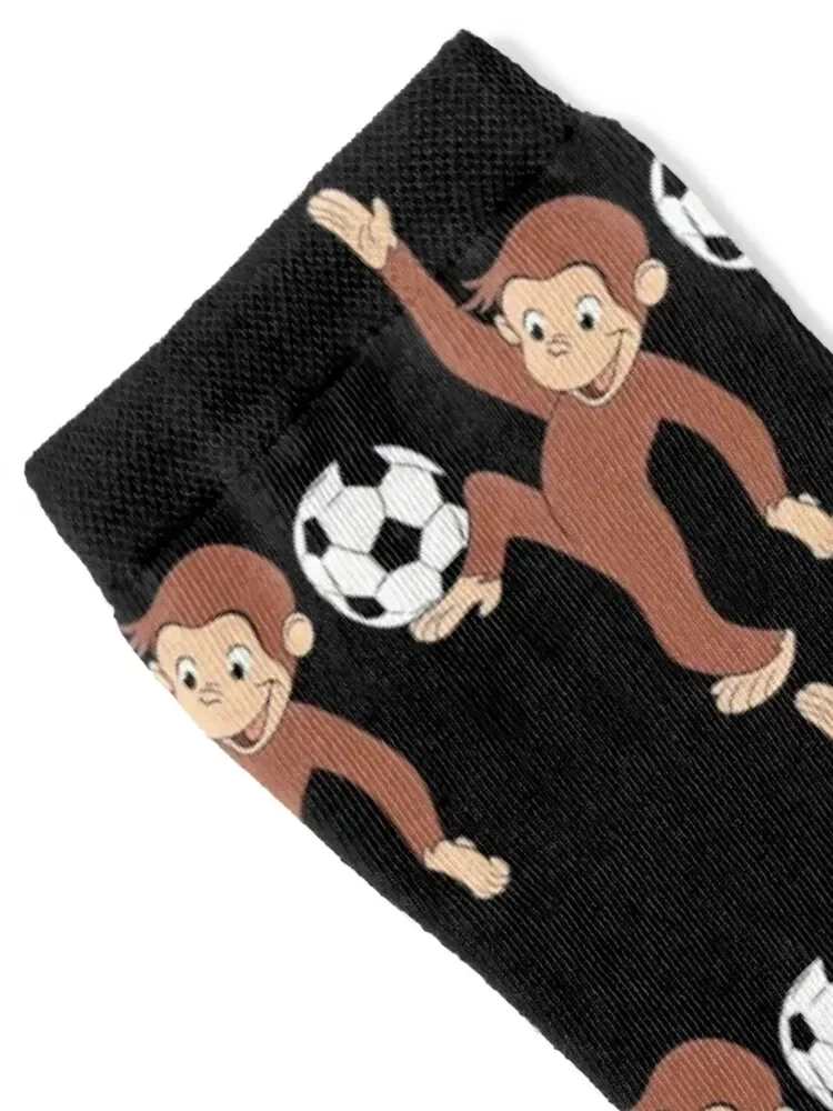 Curious George Socks football floral sports and leisure Man Socks Women's