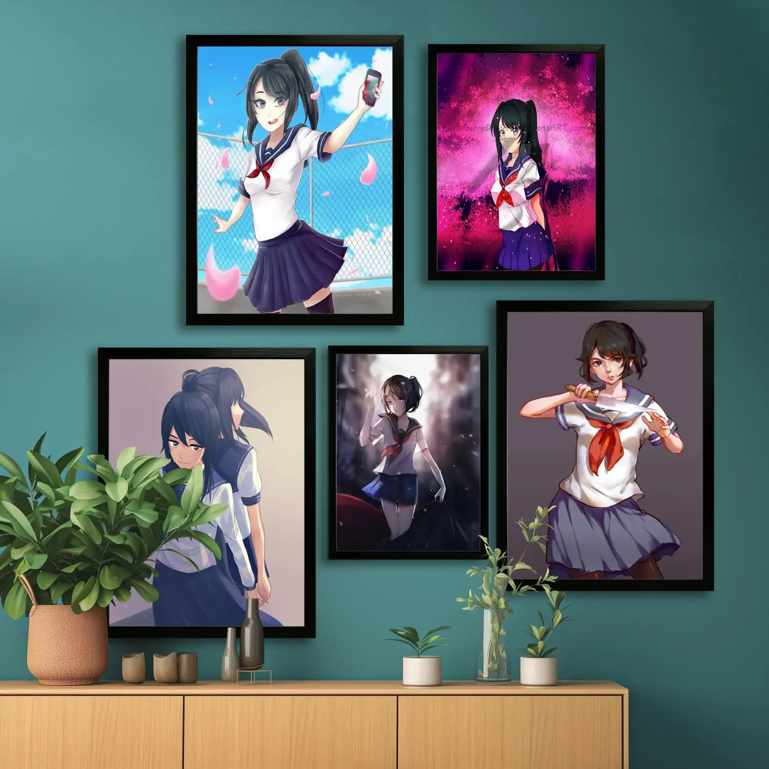 yandere simulator Canvas Art Poster and Wall Art, Picture Print, Modern Family, Bedroom Decor, Posters,Decorative painting