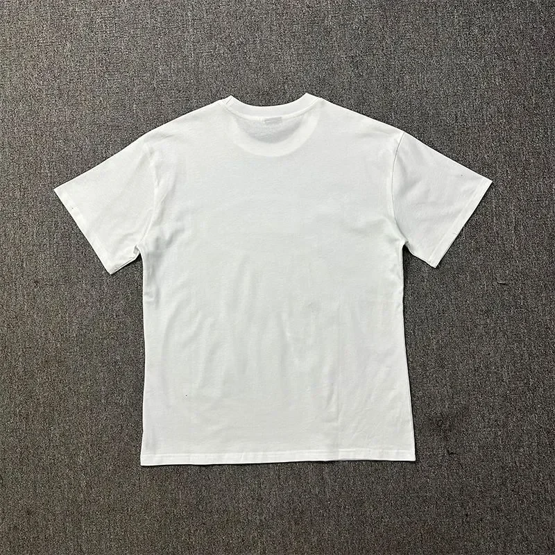 Men's cotton printed T-shirt, street fashion clothing, avant-garde style, retro oversized design.Suitable for both men and women