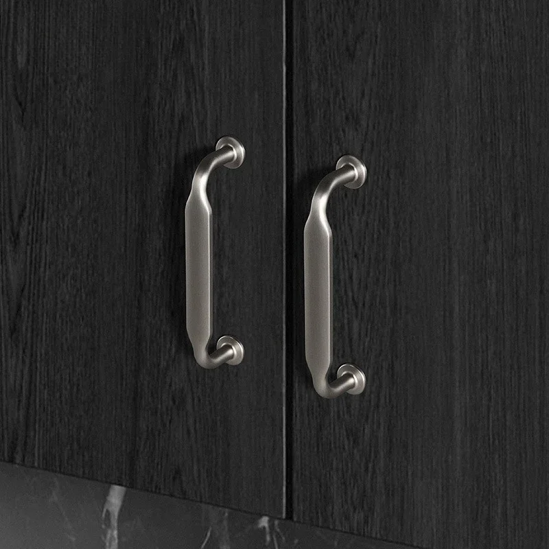 Modern and Simple Wardrobe Door Handle American Style Cabinet Door Handle Creative Zinc Alloy Cabinet Antique Drawer Handle