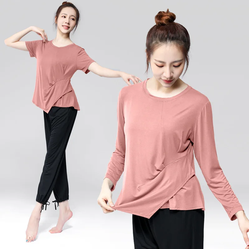 2028 Dance Practice Dress Women's Set Modern Dance Clothing Adult Loose Modal Shape Art Examination Dance Top