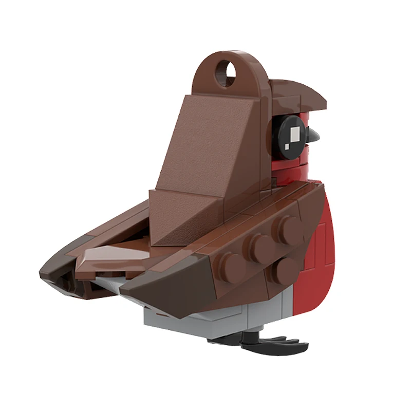 Creators Animal Series Model MOC Building Block Christmas Robin Bird Modular Technology Gift Holiday Assemble Children Toy Suit