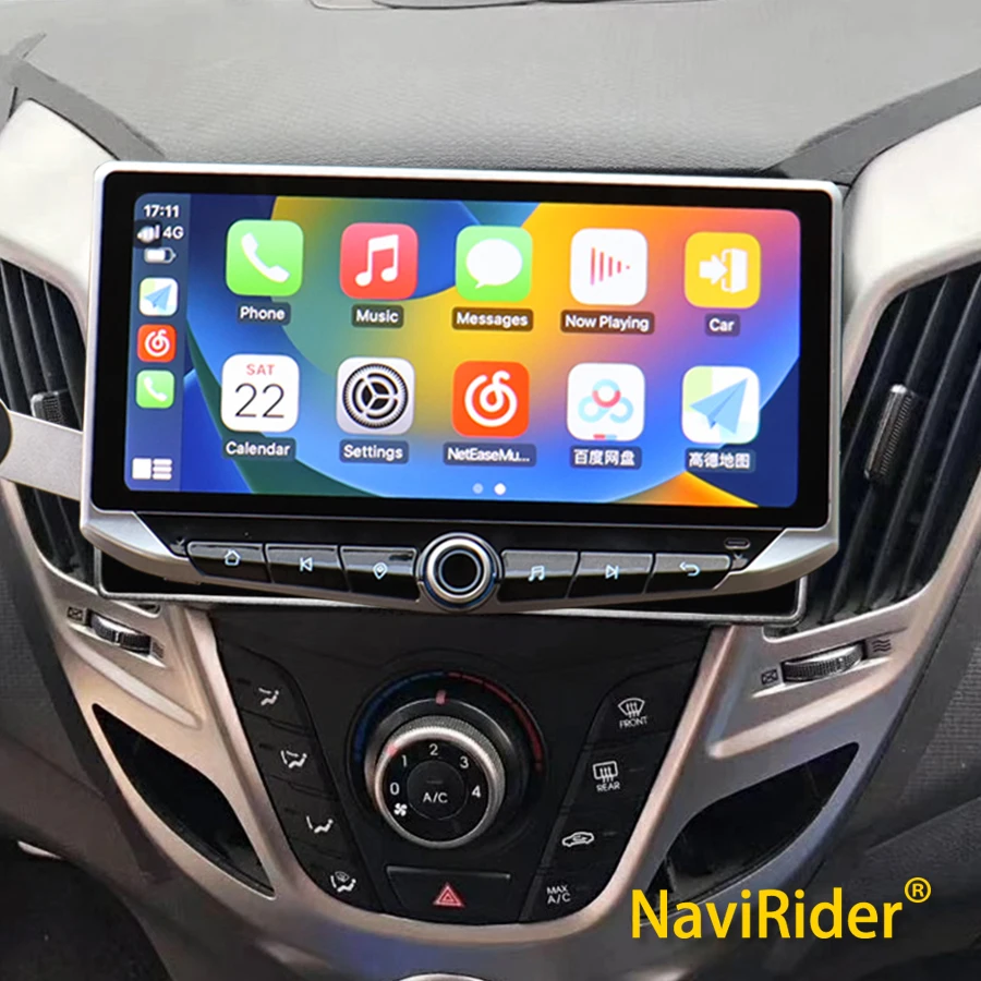 

10.88 Android 13 Car Radio For Hyundai Veloster 2016 Multimedia Video Player Auto Stereo GPS Navigation Carplay Head Unit Screen