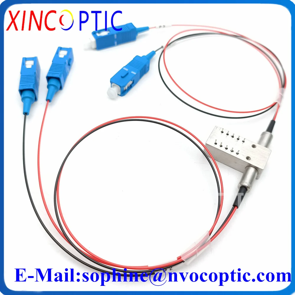 1310/1550nm Dual Wavelength 2X2 Mechanical Fiber Optic Switch Non-Latching 0.9mm 1M 5V 3V 2X2B Optical Switches with LC/SC/FC/ST