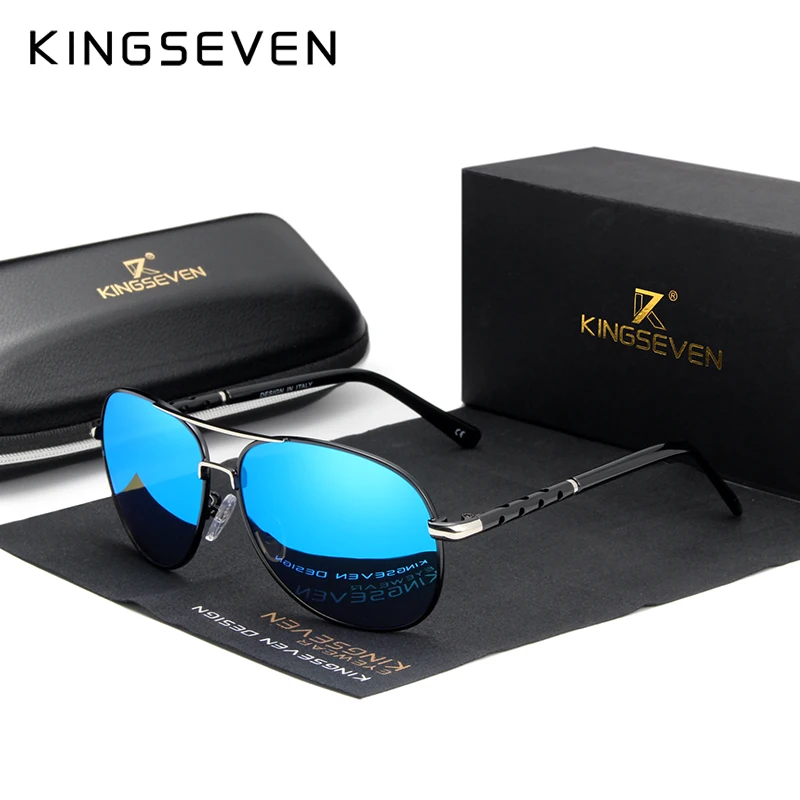 

New Arrival KINGSEVEN Polarized Sunglasses Men/Women Brand Designer Male vintage Sun Glasses gafas oculos de sol masculino