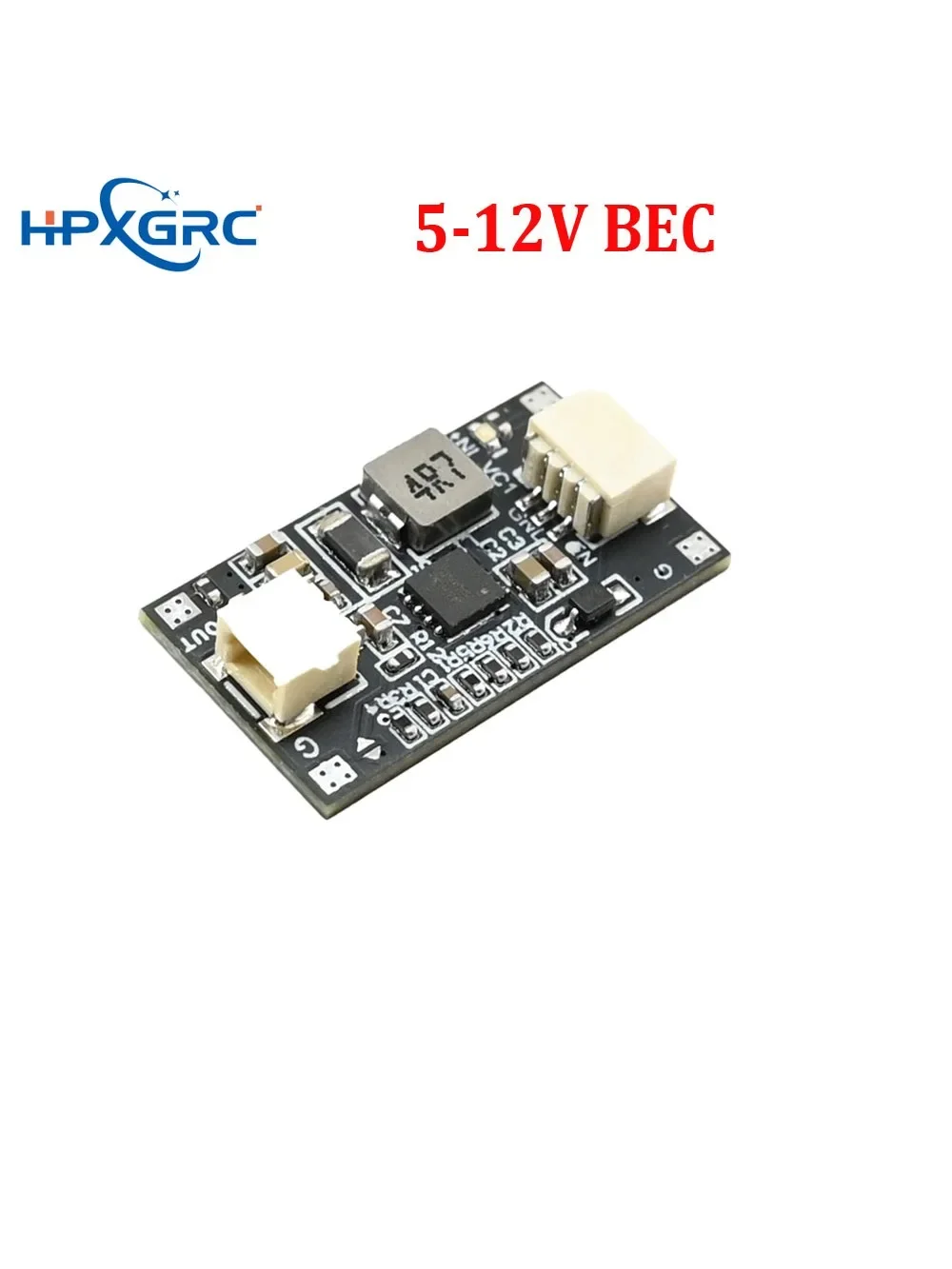 HPXGRC 8.4-28V to 5V 12V BEC Step-Down Module with Solder Pad Terminal Block for FPV Drone
