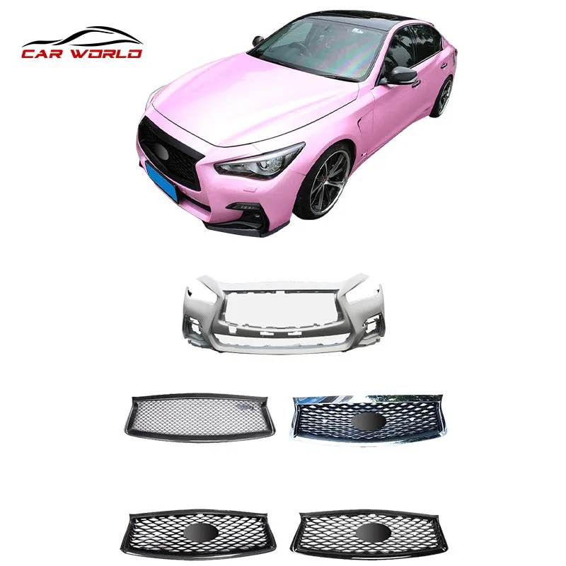 

Factory Hot Selling Oem Sports Front Bumper New Q50L Grill for Infiniti 2014-2021 Q50 Q50L Sports Bodykit